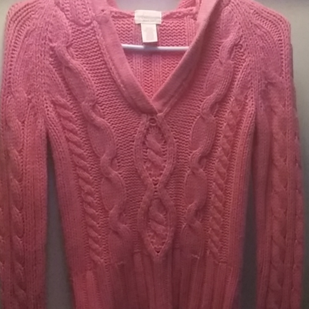Pink coral faded sweater